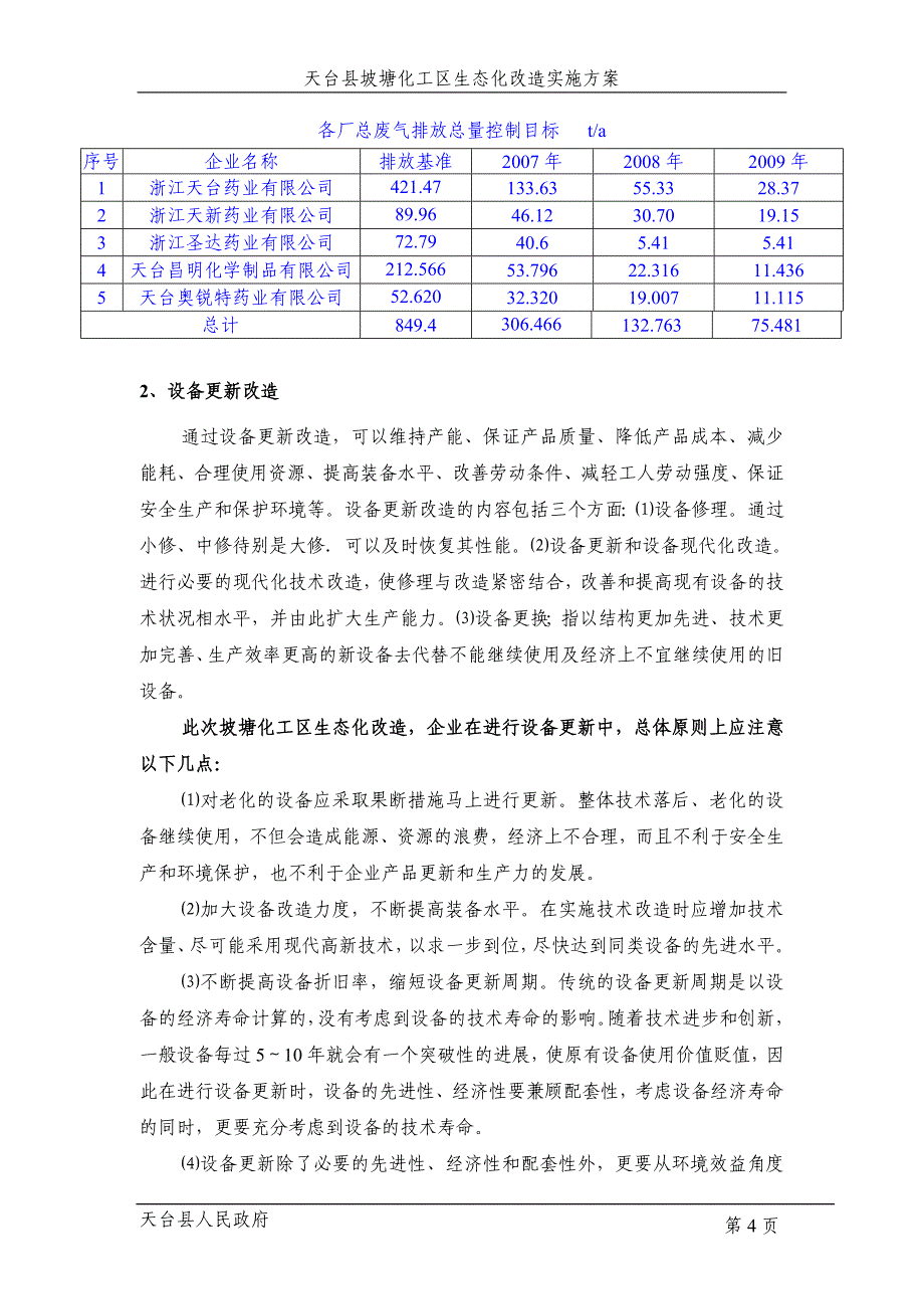 天台县坡塘化工区生态化改造实施_第4页