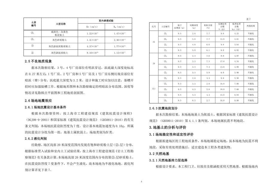 勘察报告 欧罗厂房_第5页