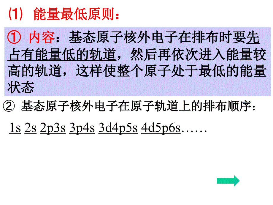 高中化学(2011--2012年高考第一轮复习)选修3-基态电子的核外电子排布_第3页