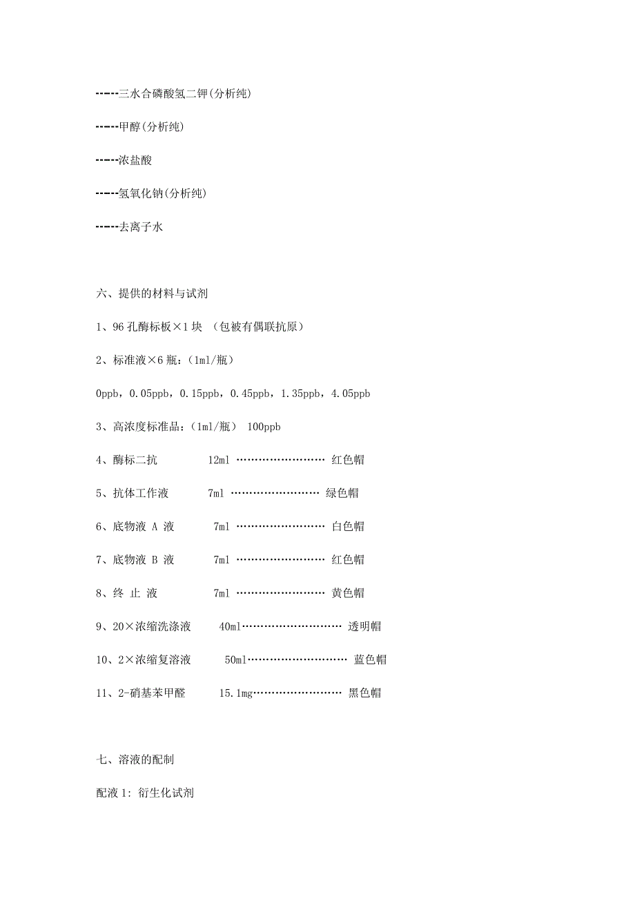 呋喃西林代谢物（SEM）ELISA检测试剂盒说明书_第3页