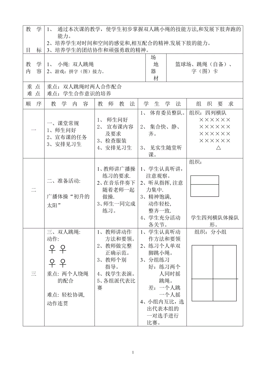 小学四年级跳绳教案_第1页