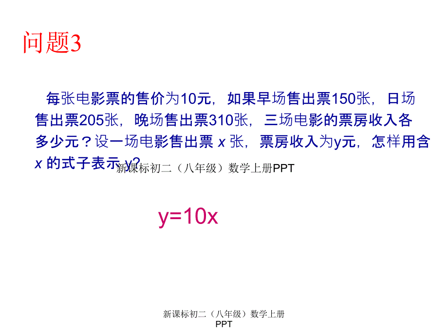 人教版八年级上册数学优秀公开课《变量与函数课件》_第4页