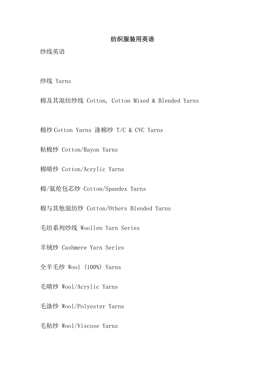 纺织服装用英语_第1页