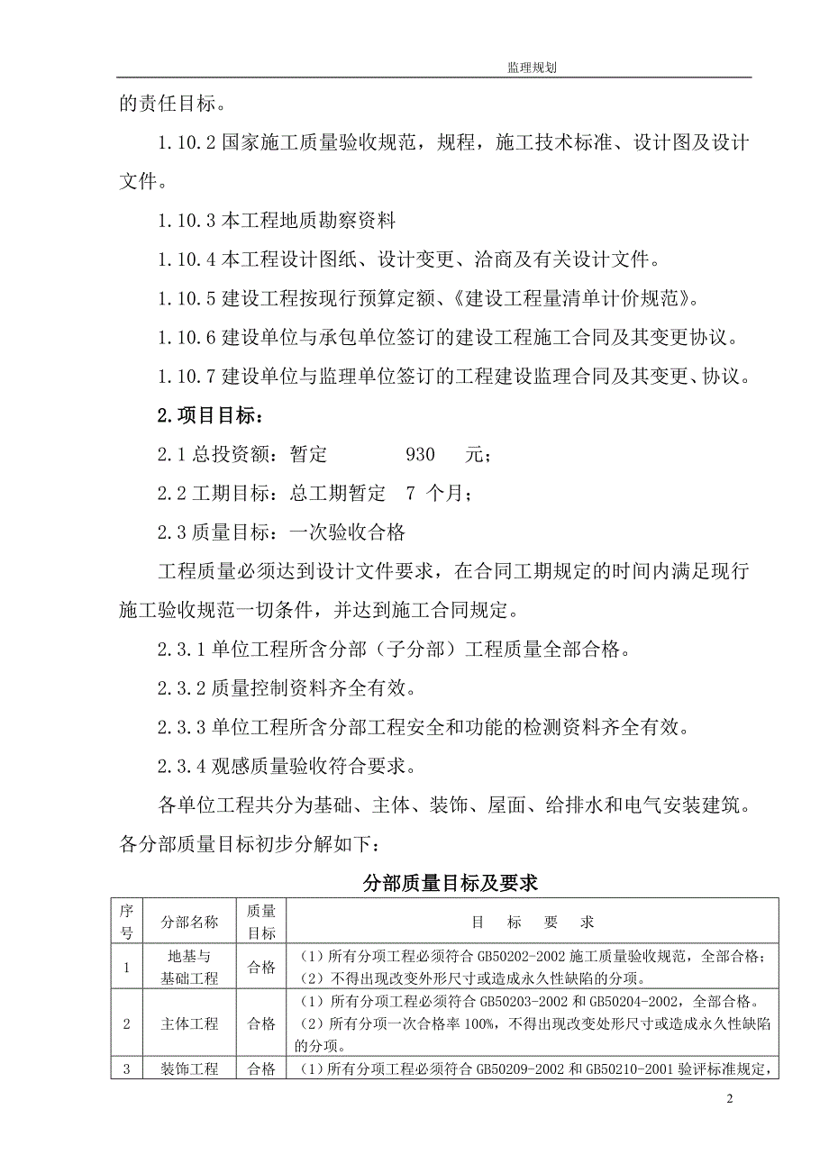 惠州市某厂房宿舍监理规划_第2页