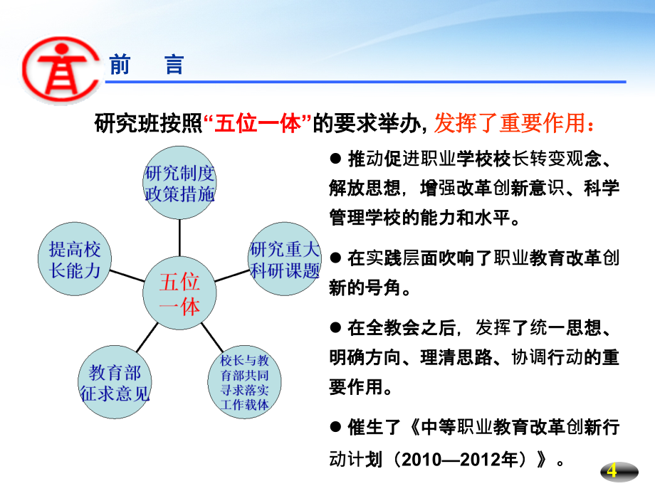 鲁部长在第五六期中职校长班上的讲话——7月7日_第4页