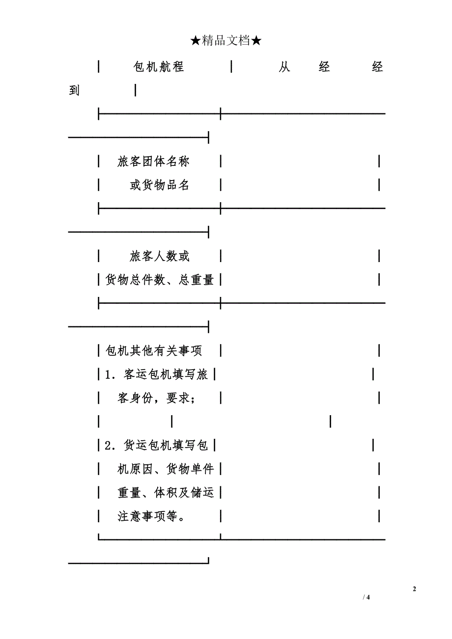 2012年包机申请书样版_第2页