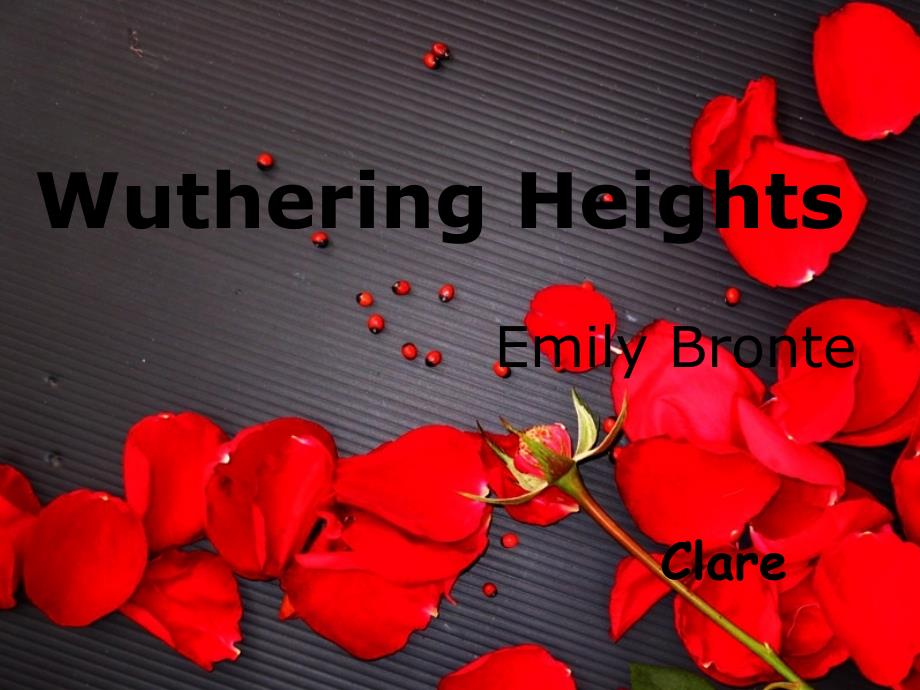 Clare Wuthering Heights Emily Bronte 人物关系图 呼啸山庄 画眉山庄 _第1页