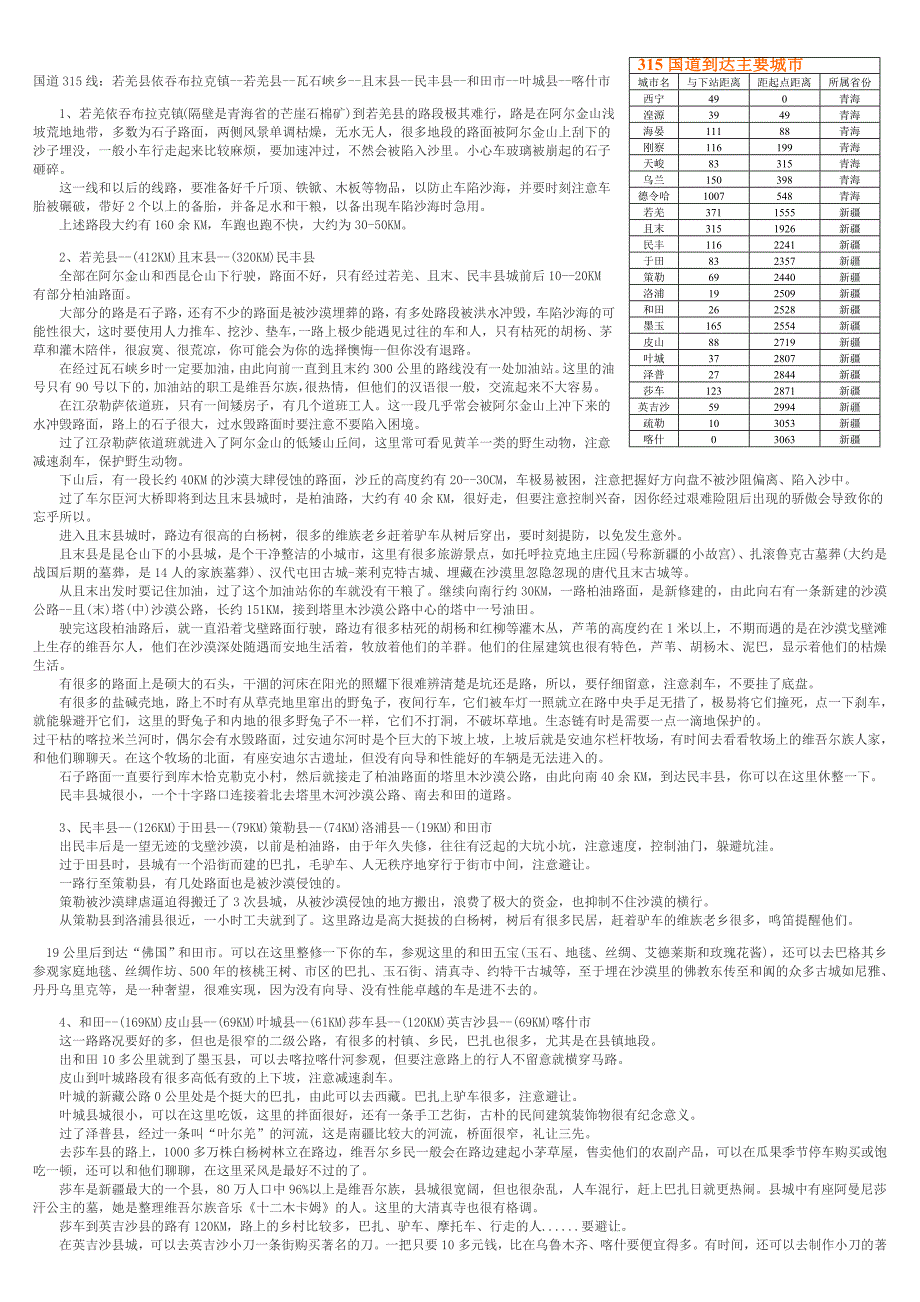 喀什-拉萨自驾游路书_第1页