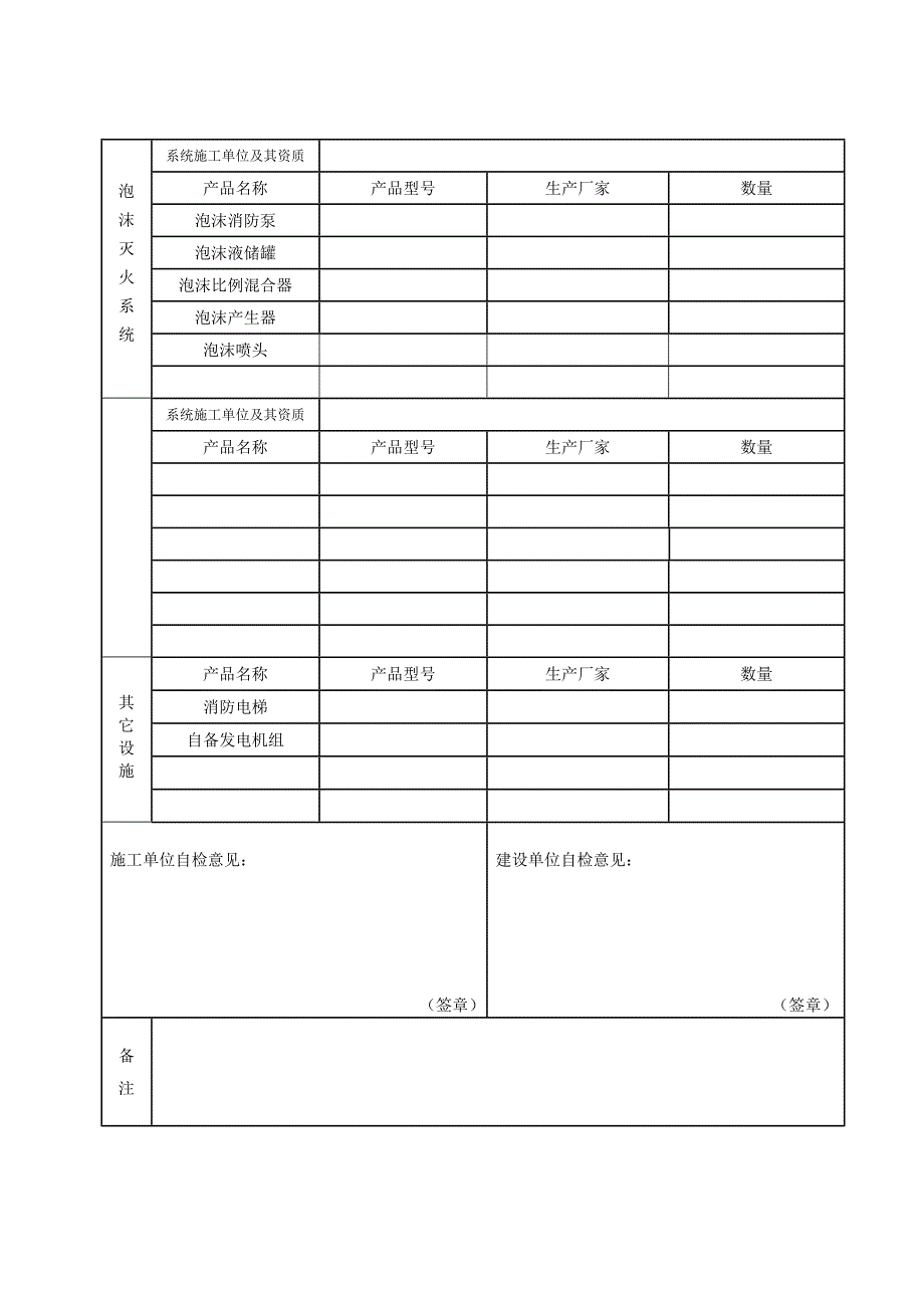 建筑消防设施检测申请表_第4页