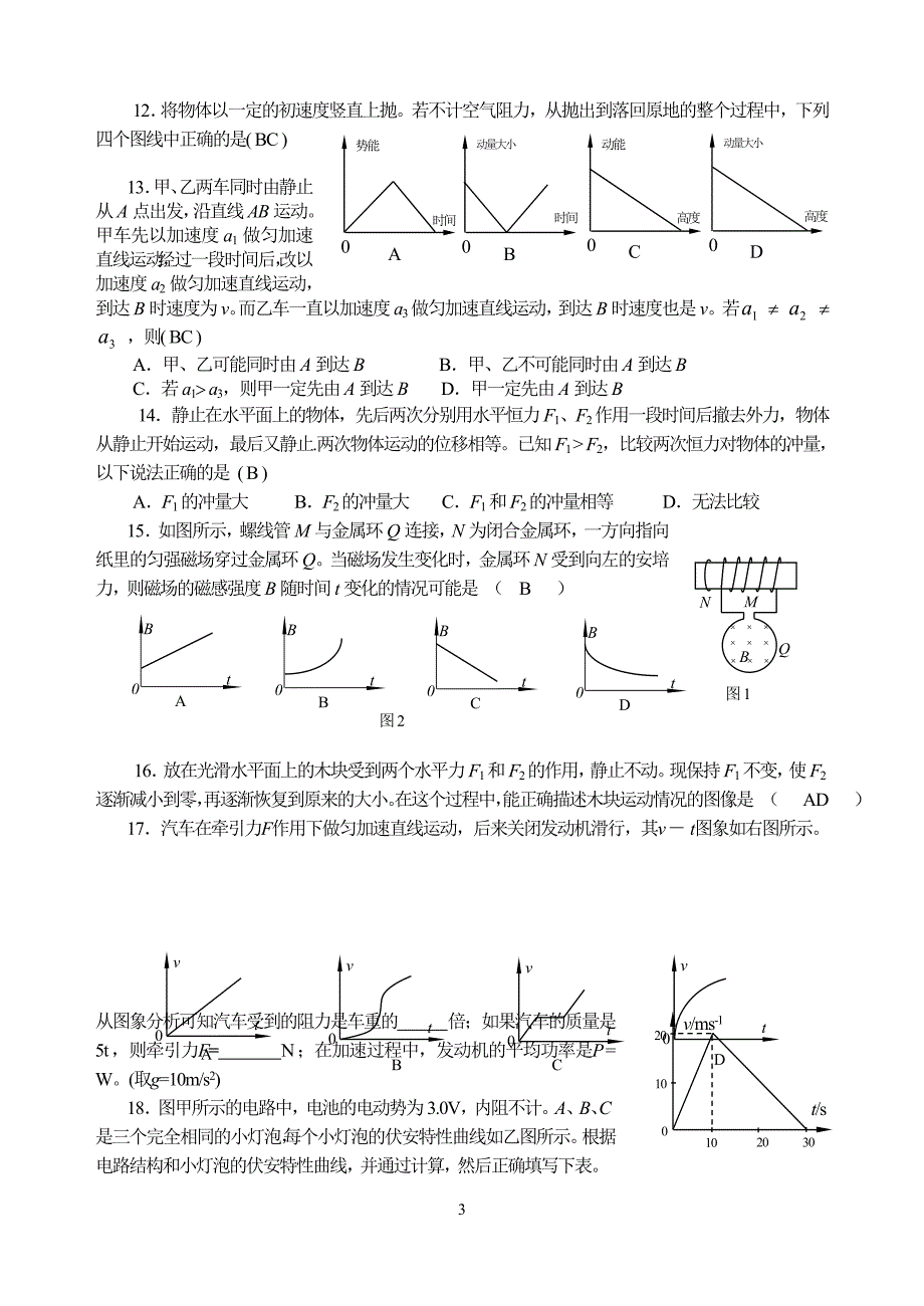 高考专题、物理图象_第3页