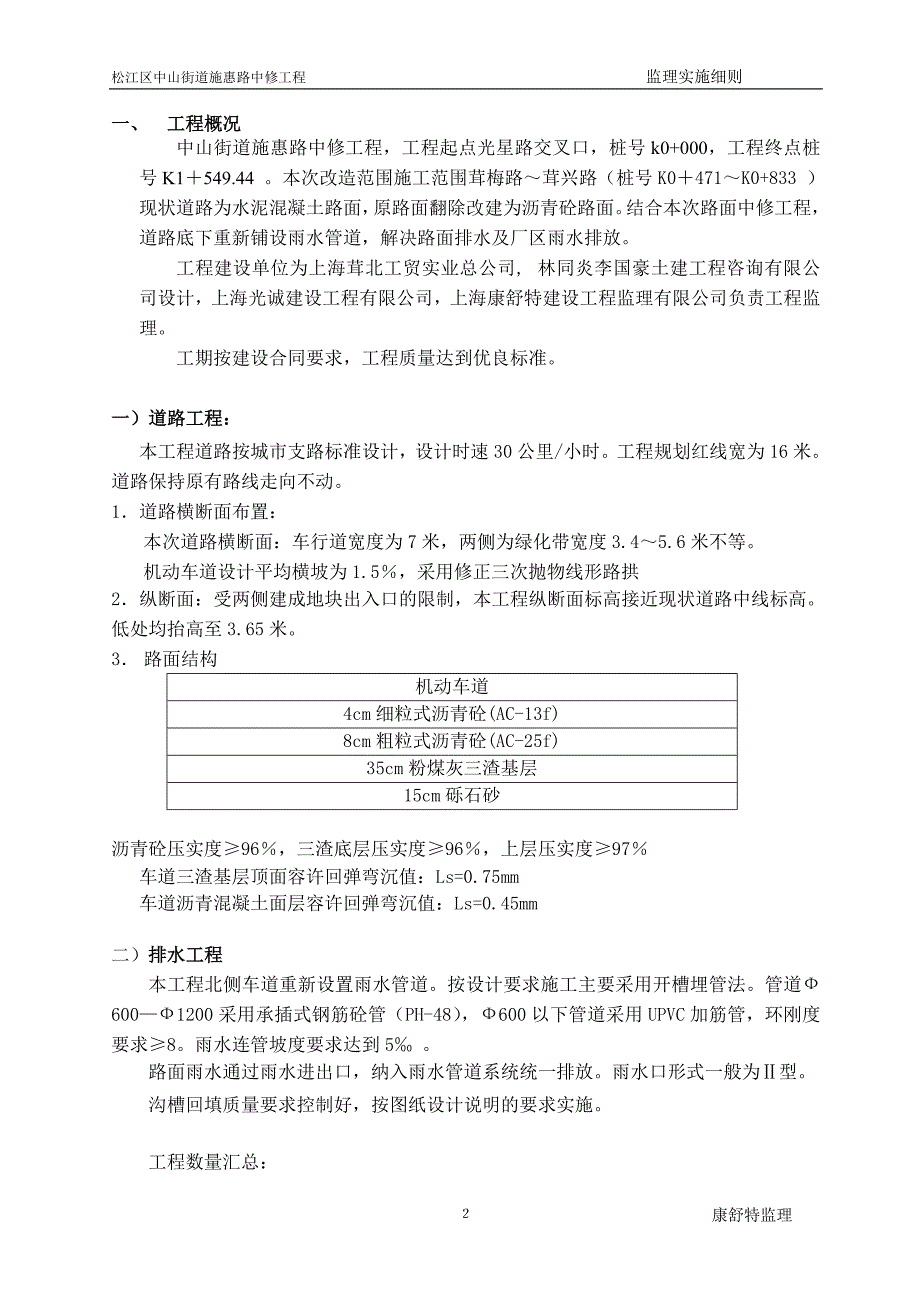 施惠路中修工程监理实施细则_第3页