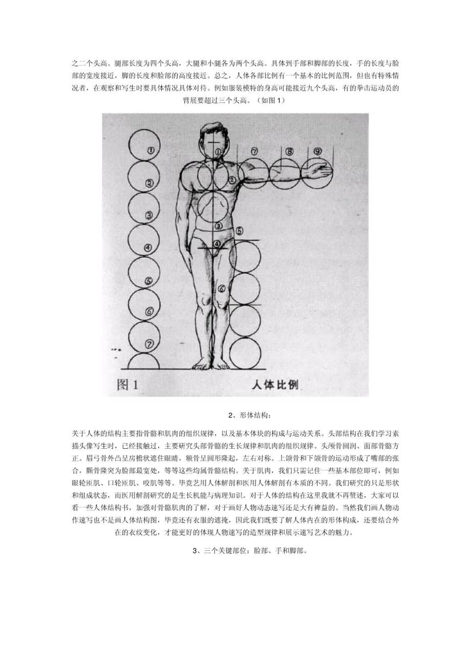 民族中学美术学案之人物速写教程_第2页