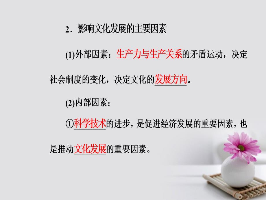 2017_2018学年高考政治一轮复习文化与生活专题十文化传承与创新考点4文化在继承中发展课件_第3页