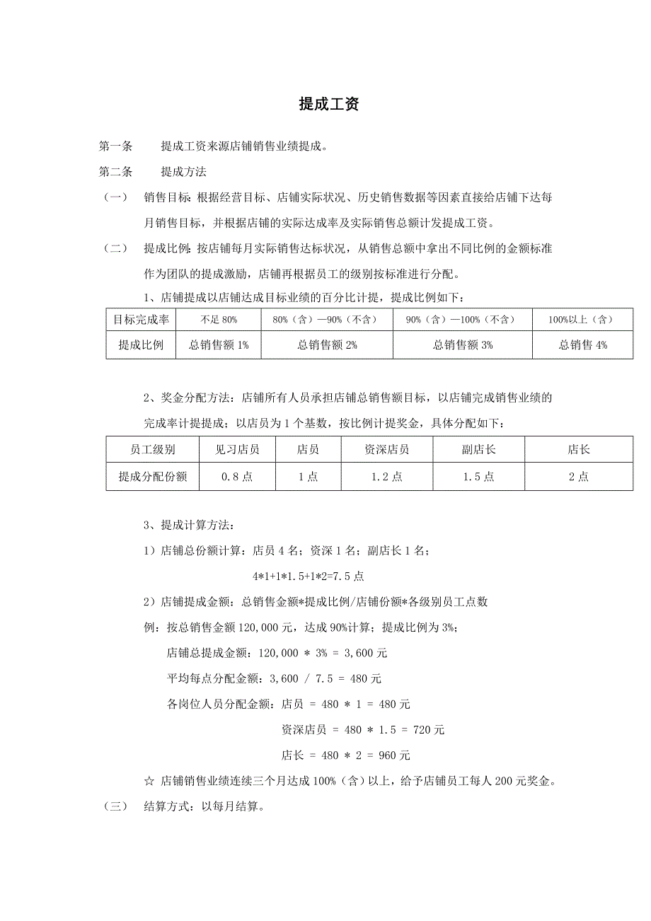 店铺提成工资O_第1页