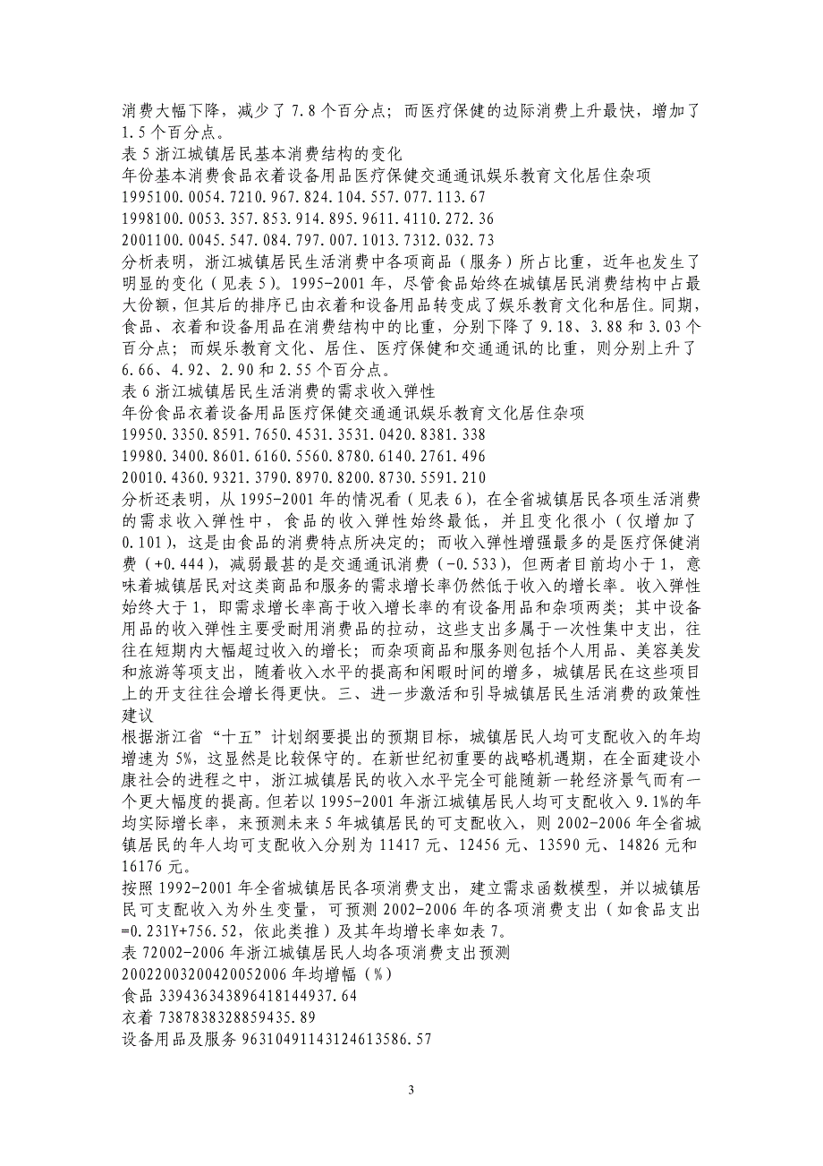 浙江城镇居民消费变动趋势与引导对策_第3页