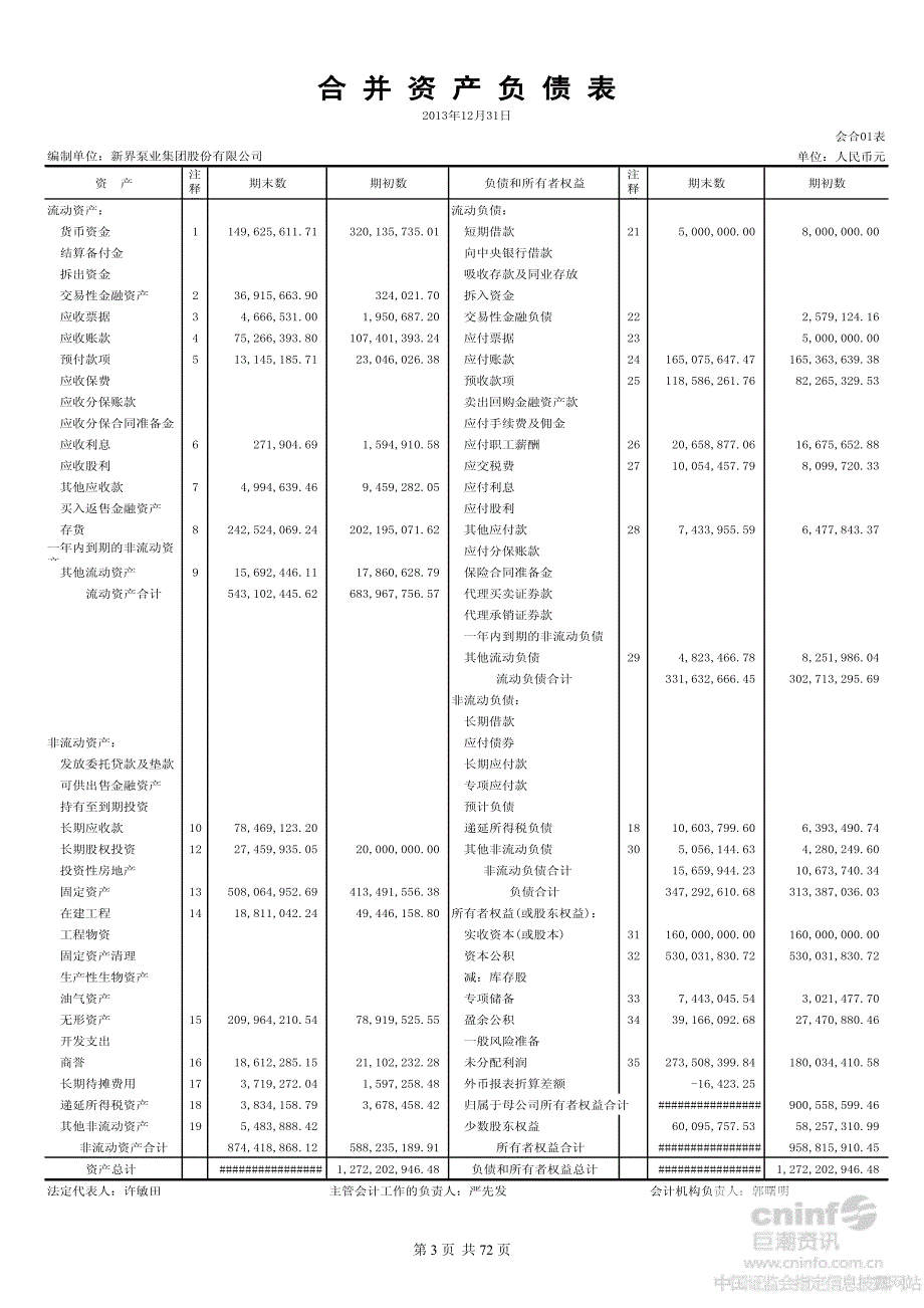 新界泵业公司2013审计报告_第3页