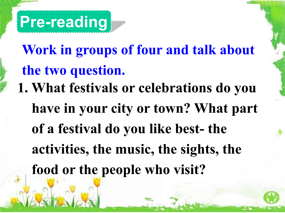 新人教必修三 unit 1 festivals around the world-reading1_第2页
