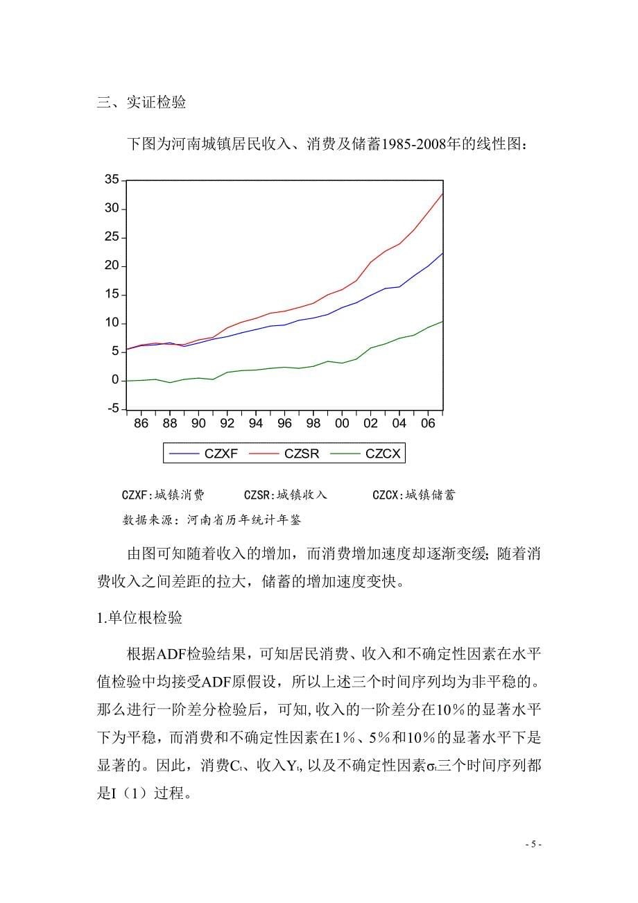 2010-f01023-预防性储蓄对河南省城镇居民消费影响实证检验_第5页