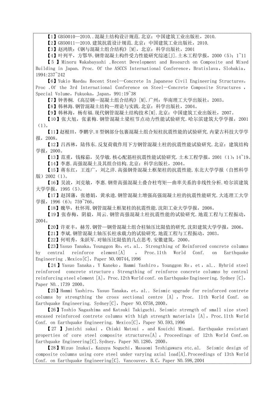 竖向预应力钢管高强混凝土 开题报告_第5页