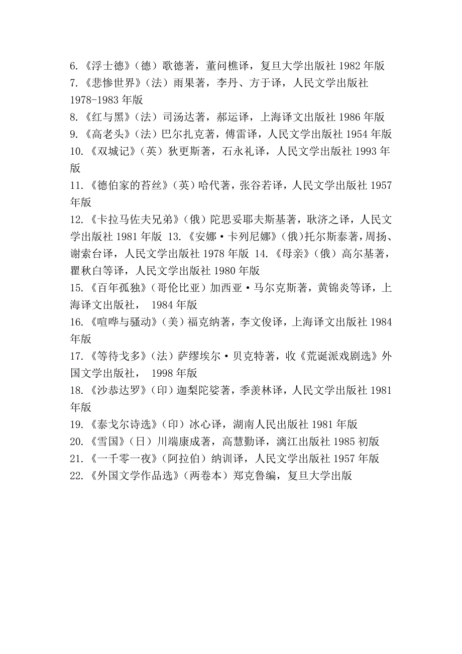 汉语言文学专业必读的100本书_第4页