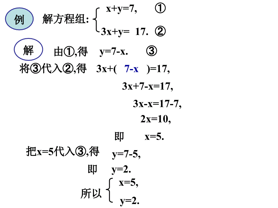 (课件)解方程组(代入法)第2课时_第3页