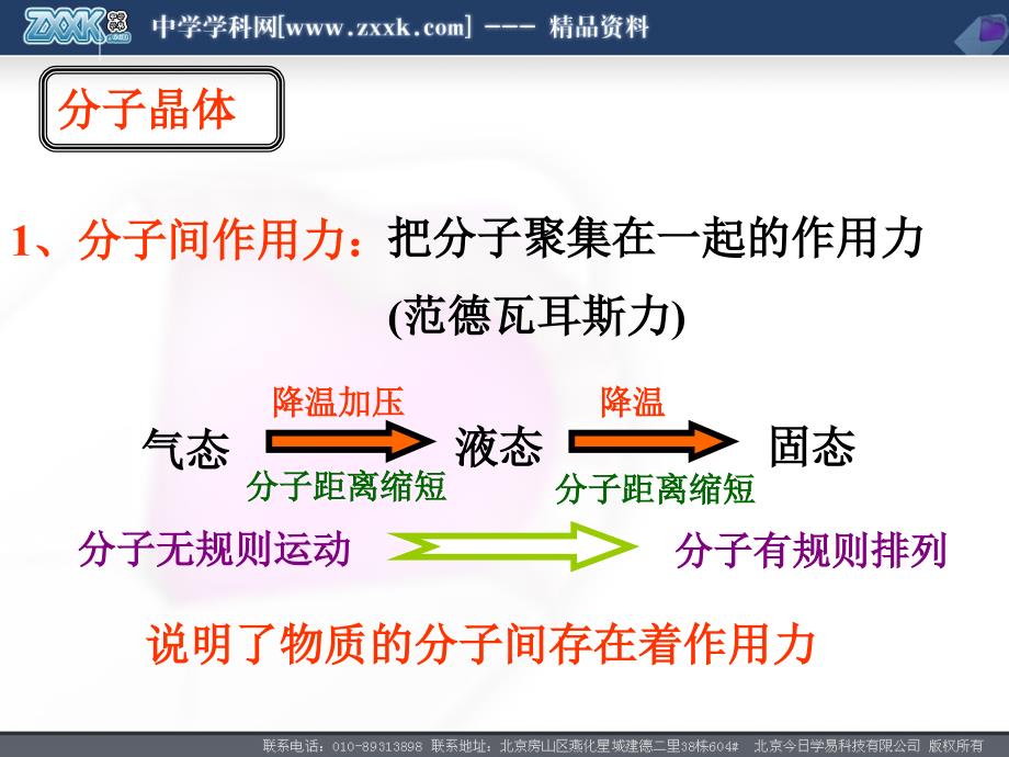 第一节 离子晶体、分子晶体和原子晶体（第二课时）_第4页