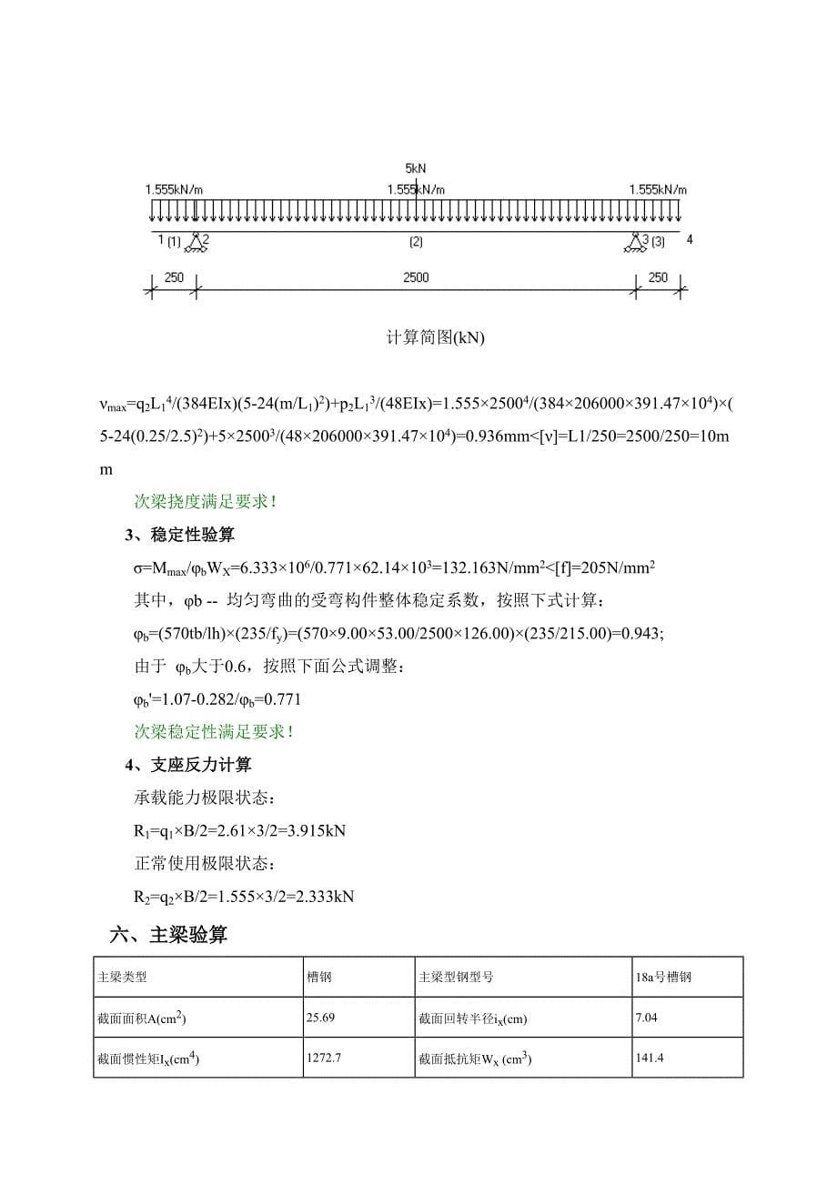 型钢悬挑卸料平台计算书(pm)_第5页