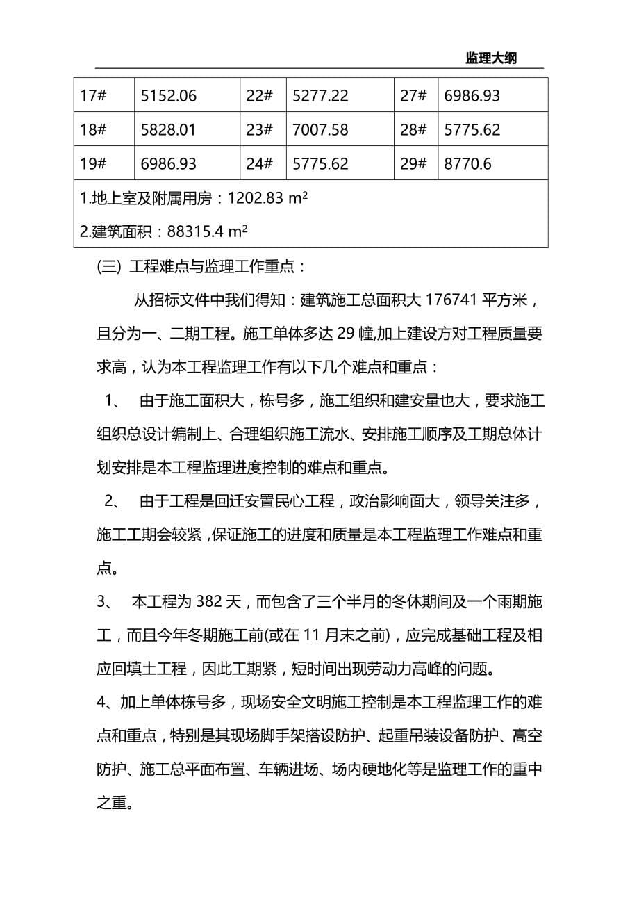 牌楼镇西牌楼地块回迁安臵项目监理大纲_第5页