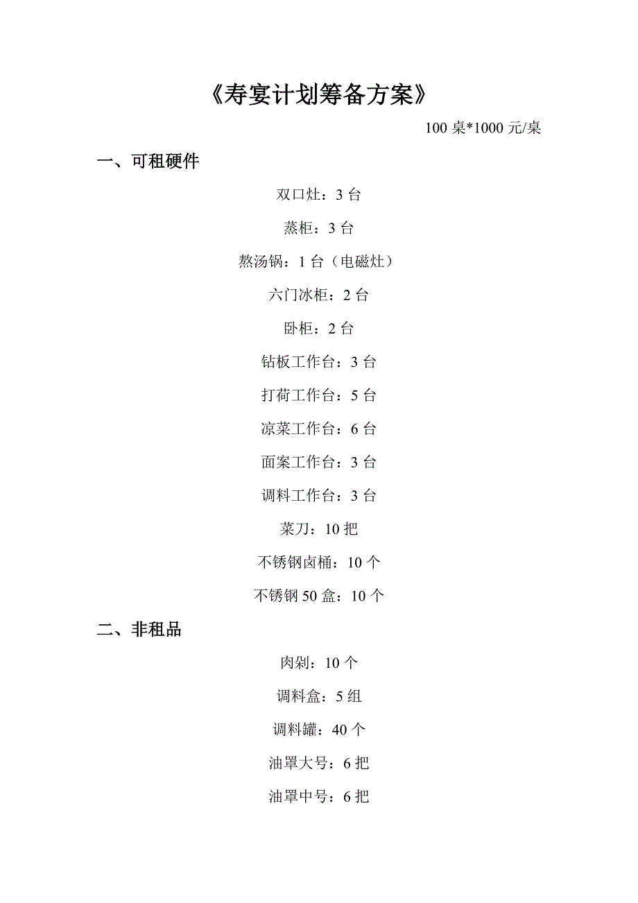 寿宴计划筹备方案_第1页