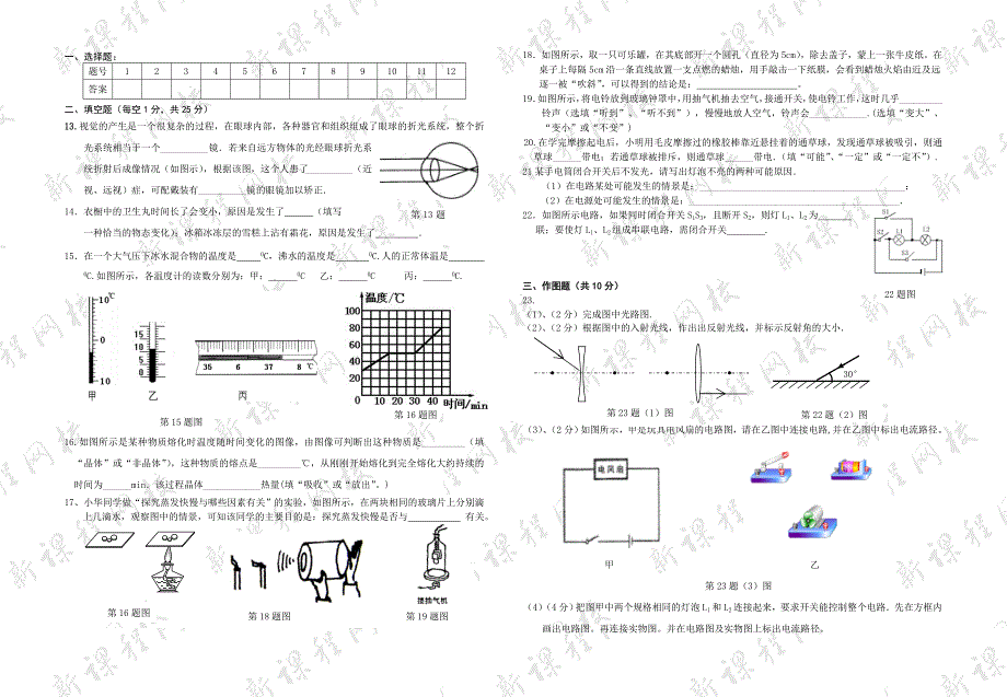 人教版八年级物理期末考试题(含答案)[1][1]_第2页