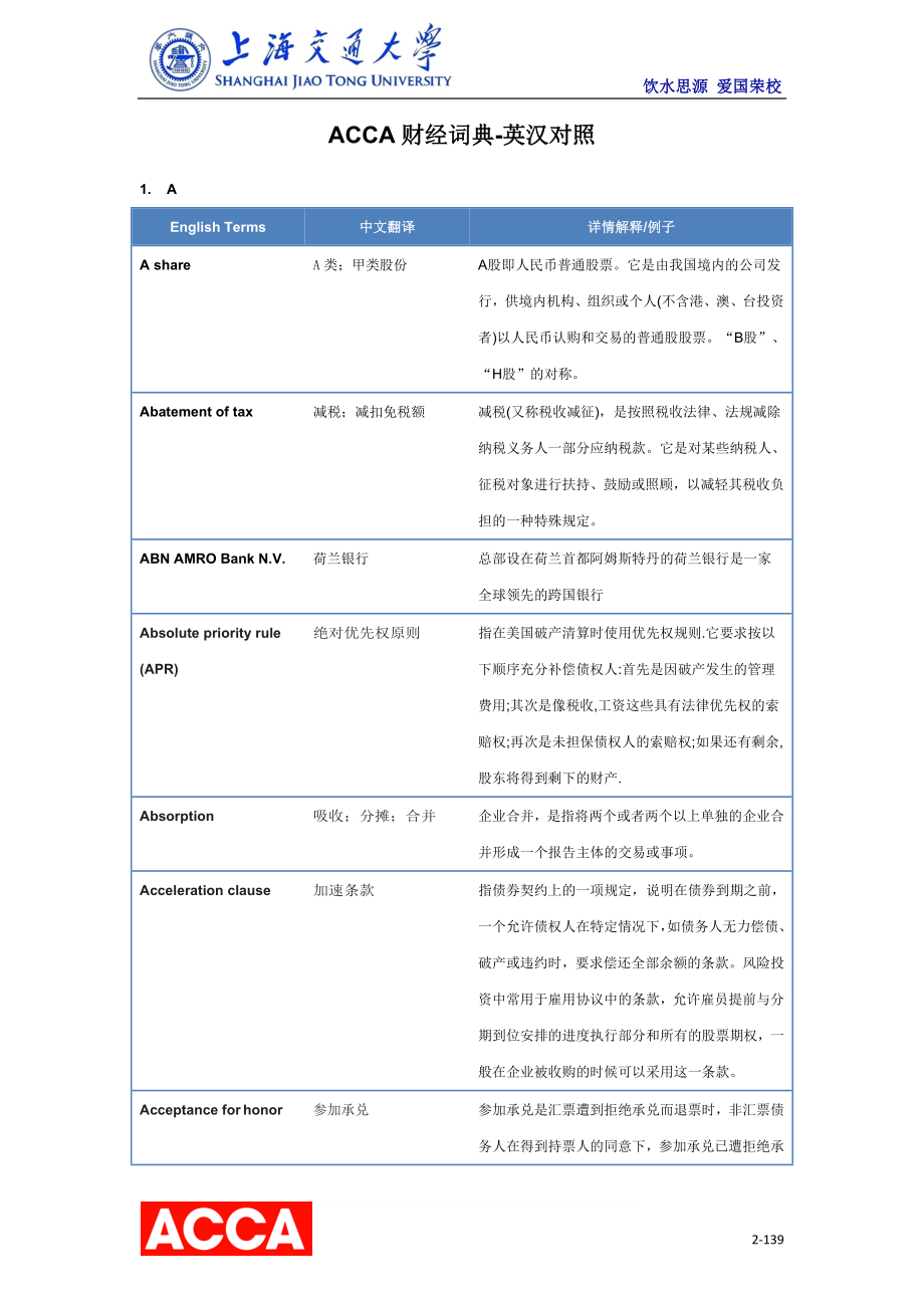 ACCA基础词汇,财经词典_第2页