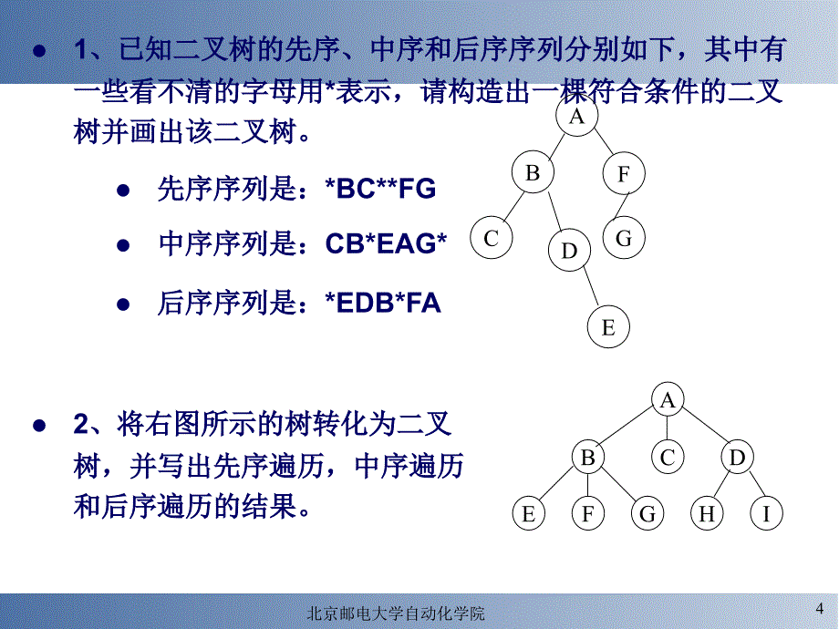 北京邮电大学测控专业数据结构习题解_第4页