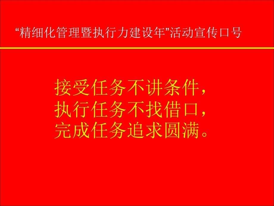 精细化管理暨执行力建设年活动宣传口号_第5页