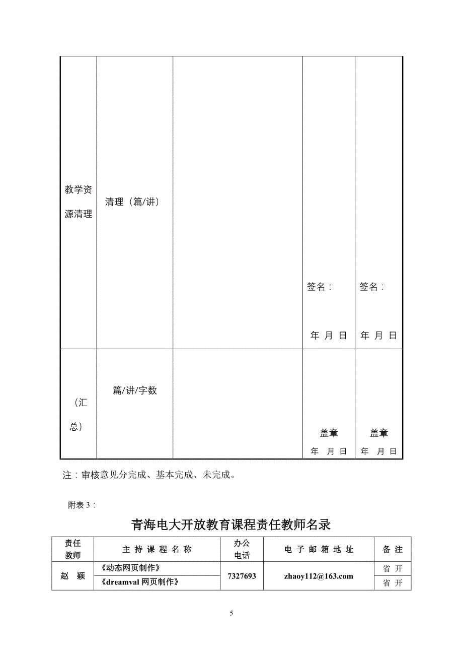 课程责任教师基本工作职责与考核管理暂行办法_第5页