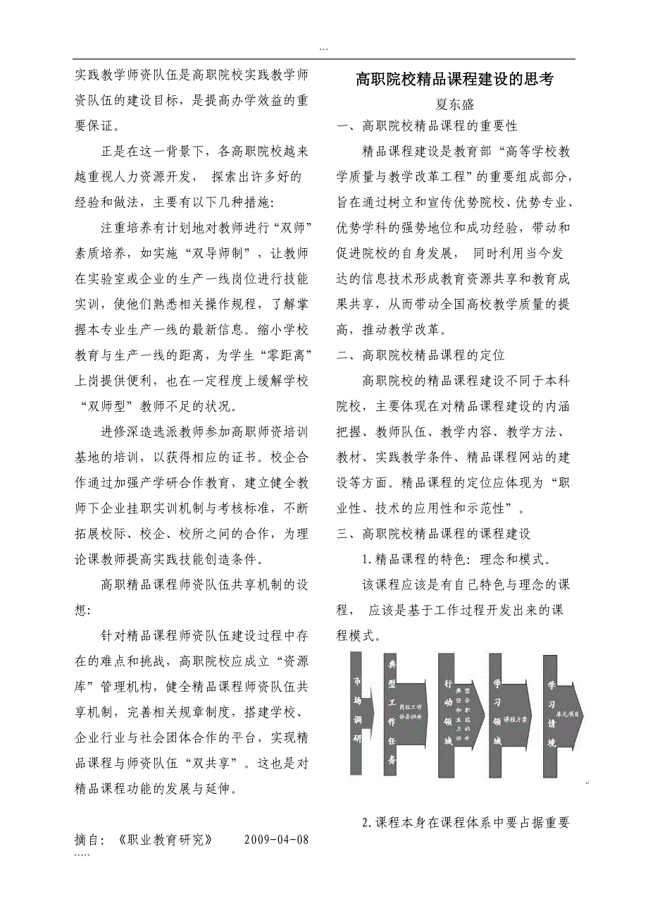 关于高职精品课程师资队伍共享机制的思考_第3页