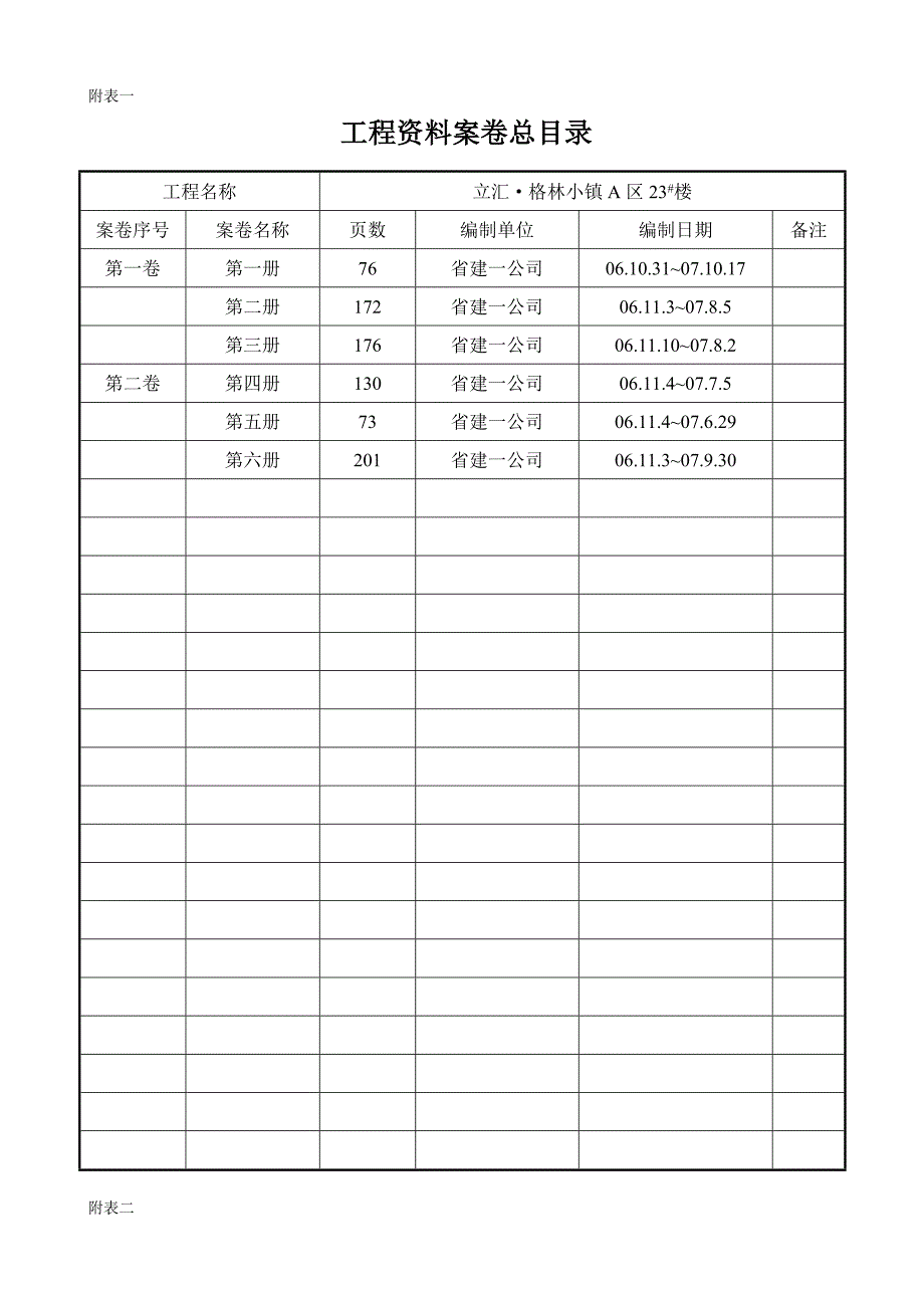 工程资料案卷目录_第4页