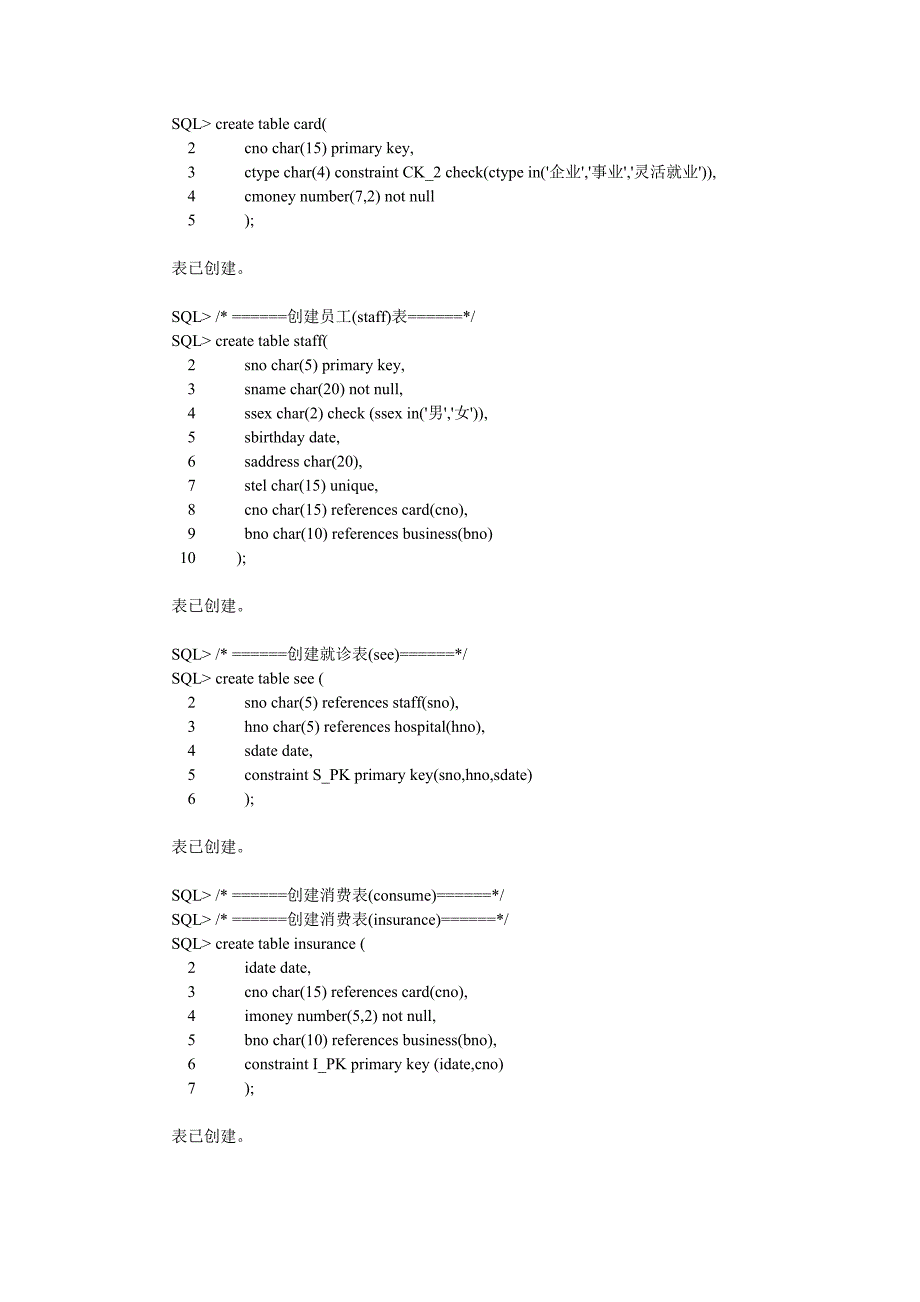 实验四  oracle对象管理及使用_第2页