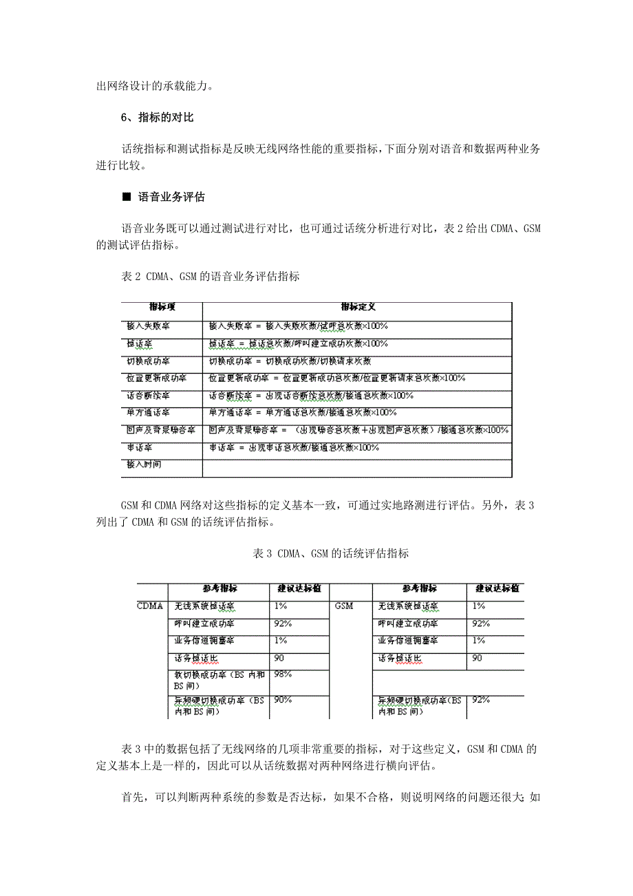 关于GSM、CDMA无线网络评估统一标准的探讨_第4页