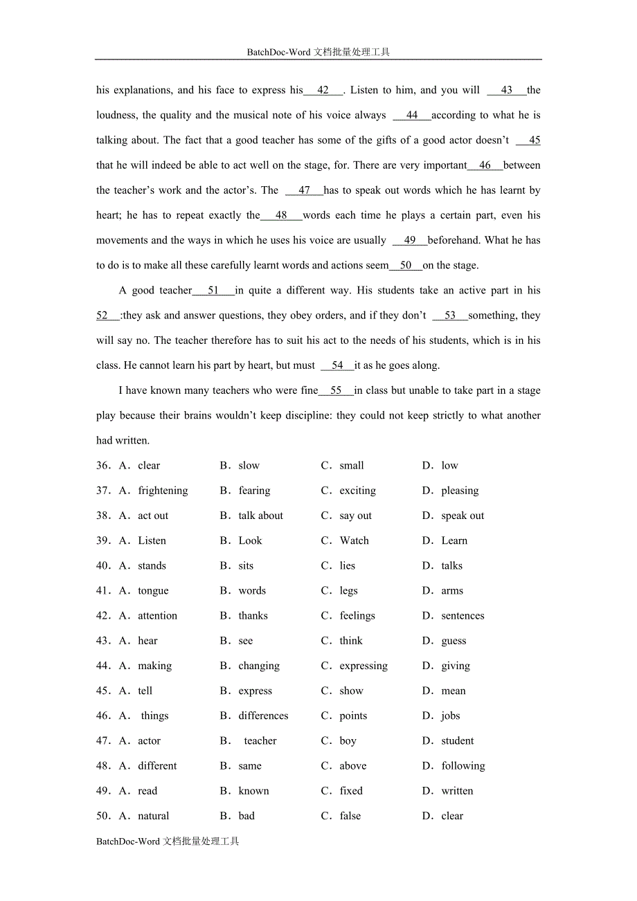 2013外研版选修九module 1《pride and prejudice》word同步测试_第3页