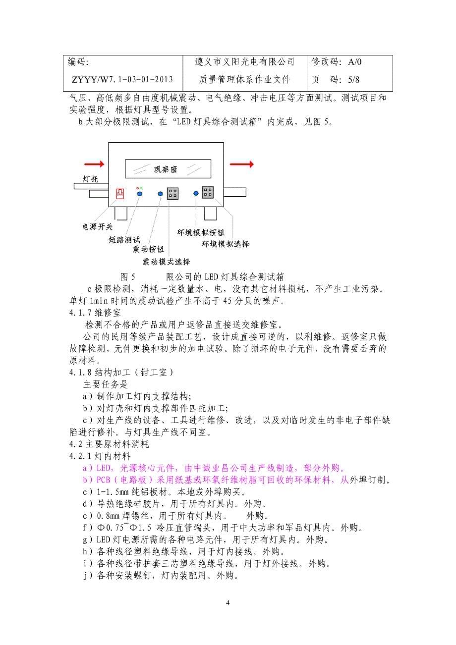 LED照明灯具生产操作规程_第5页