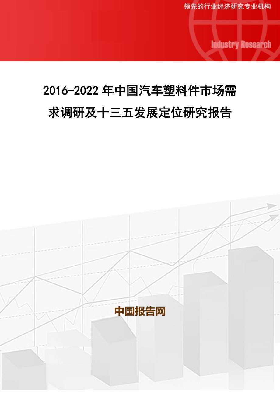 2016-2022年中国汽车塑料件市场需求调研及十三五发展定位研究报告_第1页