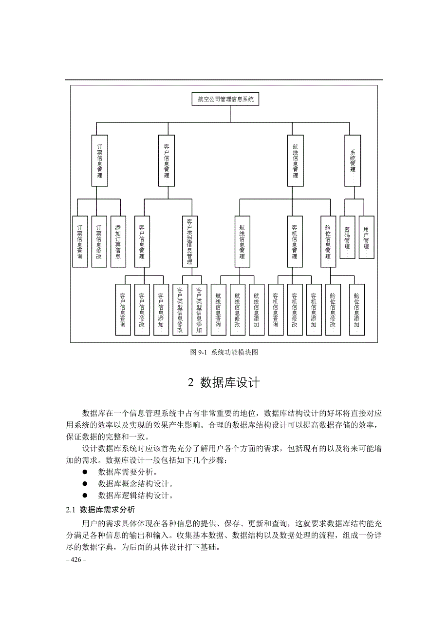 航空 公司信息管理系统 毕业论文 毕业设计_第3页