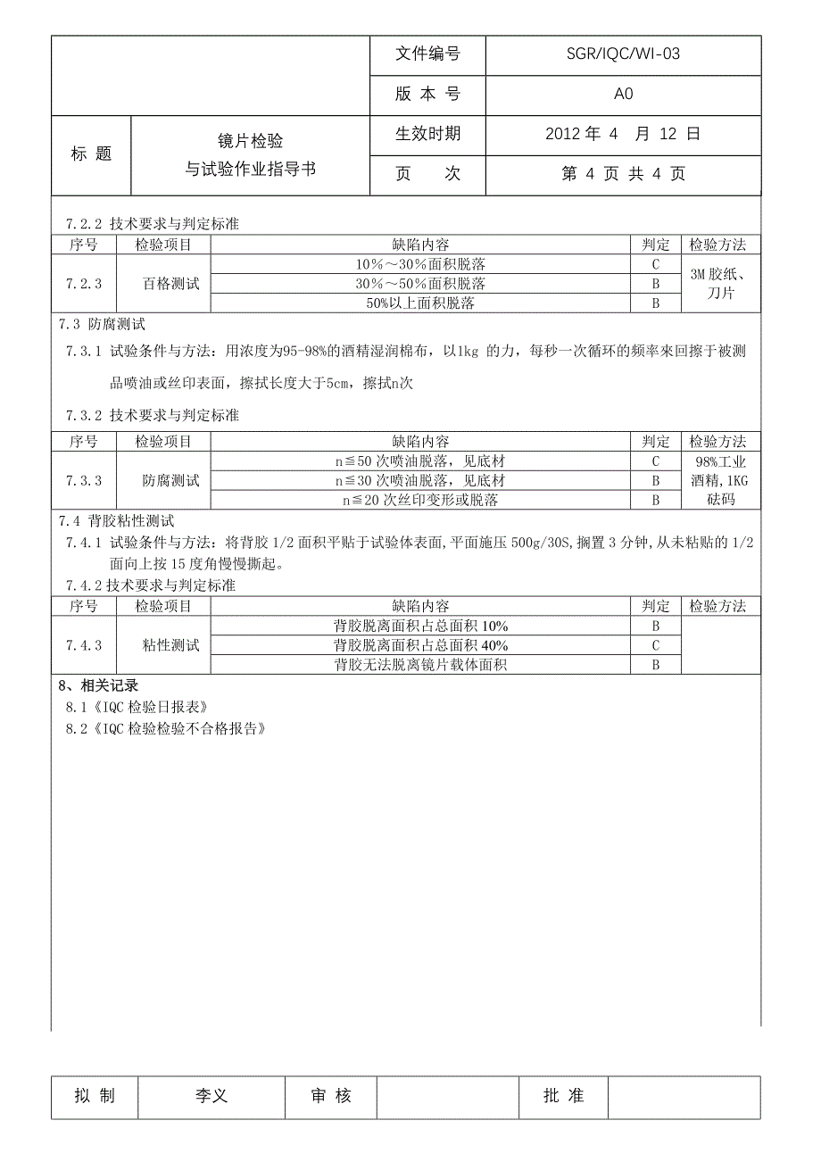 镜片检验作业指导书_第4页