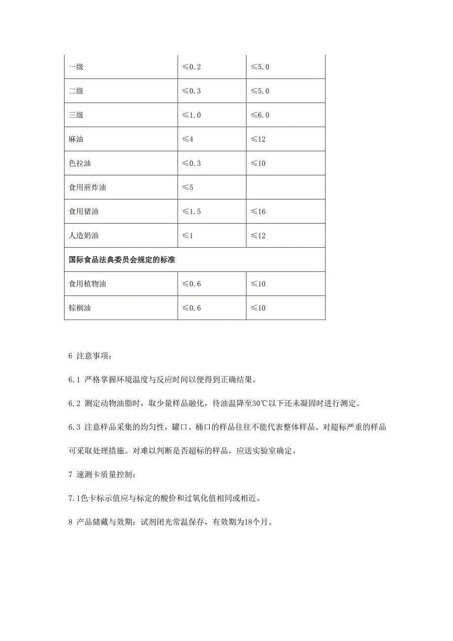 食用油脂酸价和过氧化值速测卡使用说明_第3页