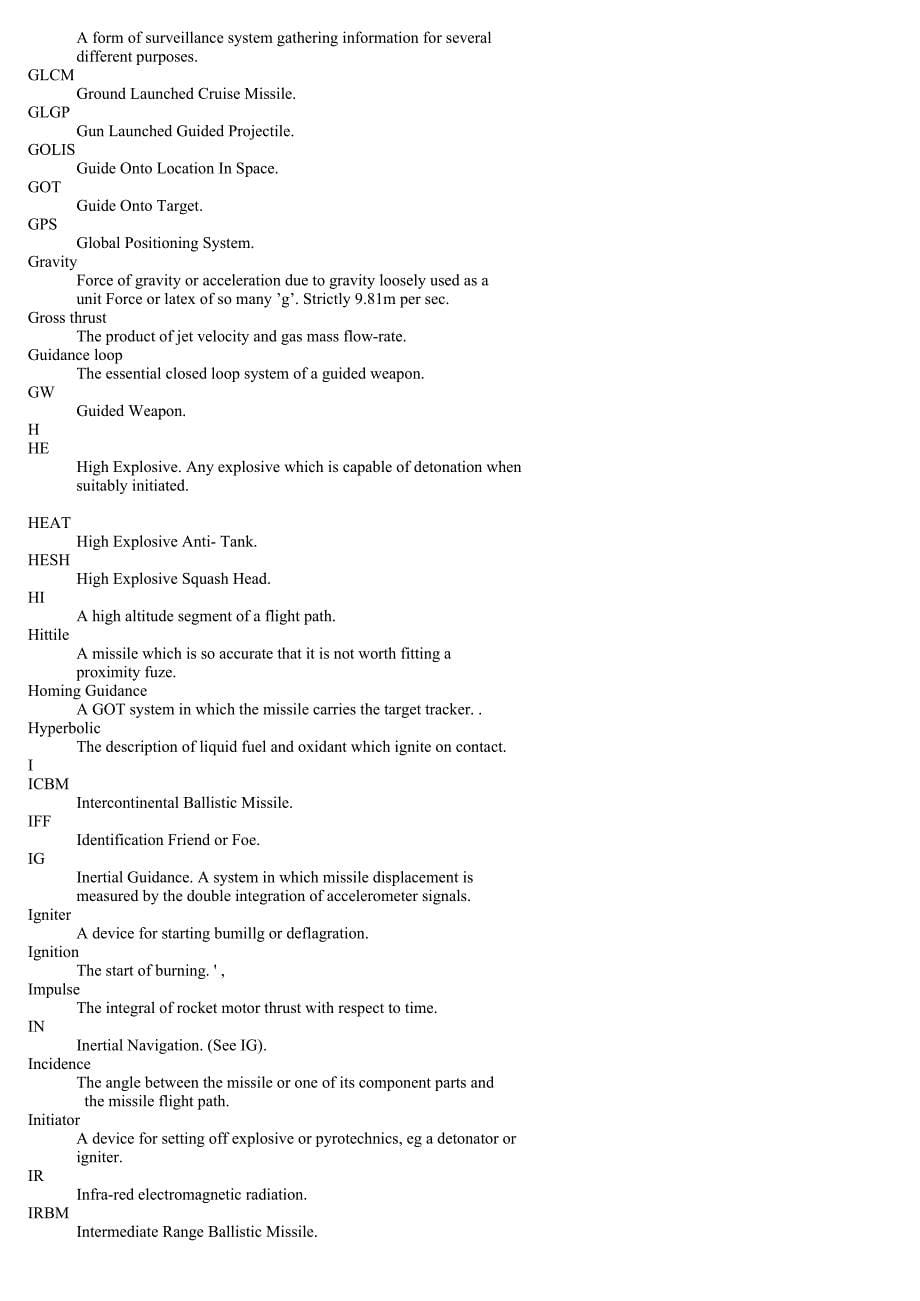 飞行器概论 Glossary-(英文版)-_第5页