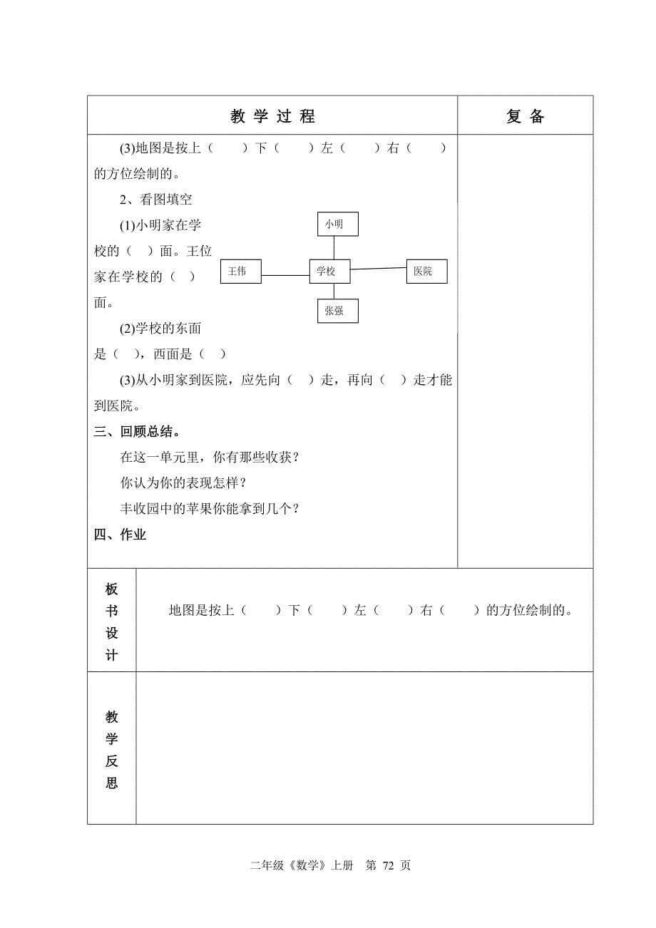 青岛版六年制二年级数学第6单元教学设计68-76.doc_第5页