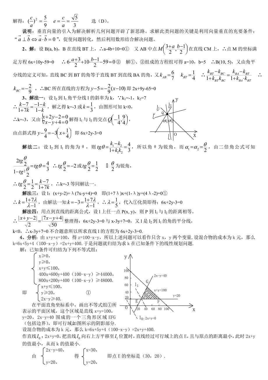 二轮专题复习--解析几何_第5页