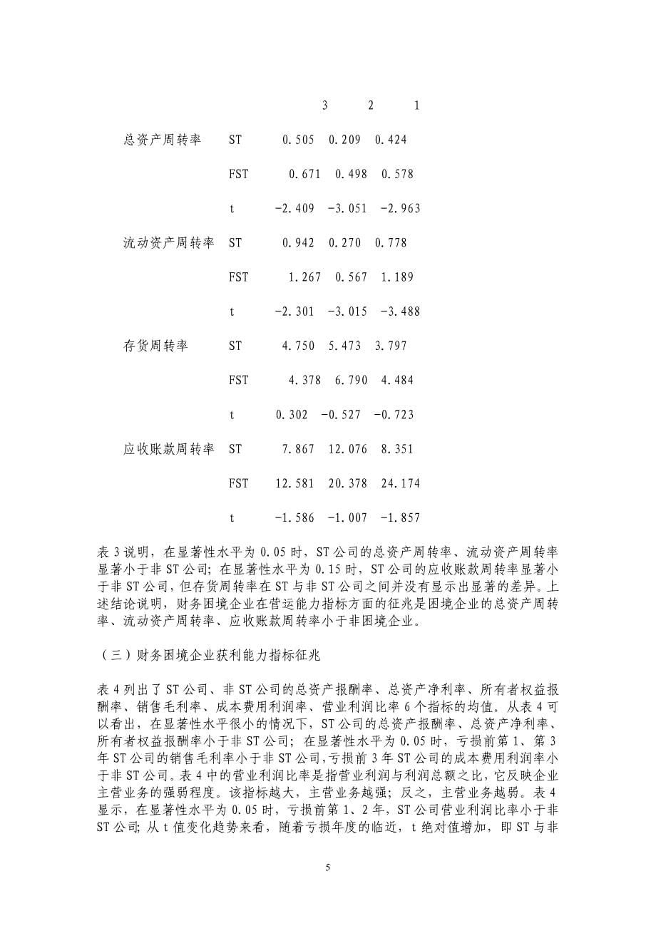 上市公司财务困境比率征兆研究_第5页