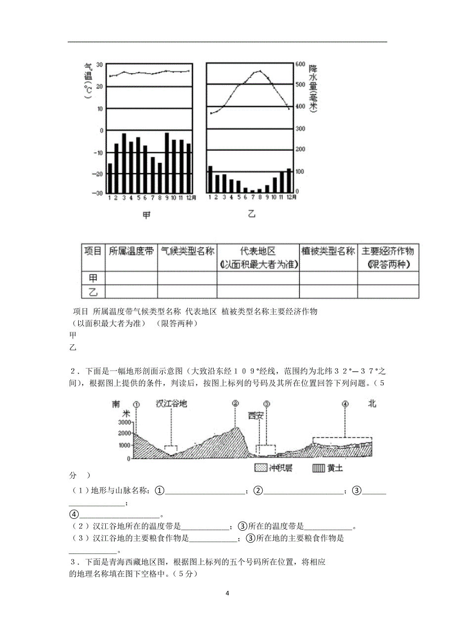 1983年全国高考地理试题及其答案_第4页