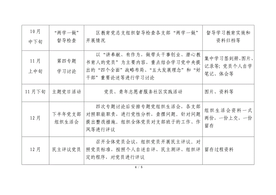 “两学一做”任务清单(参考001)_第4页